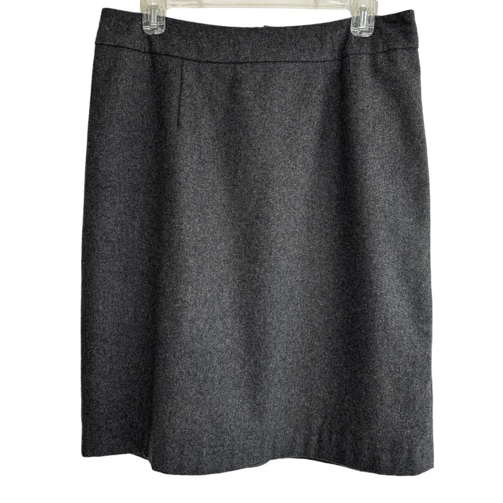 Chadwicks of Boston Gray Wool Blend Pencil Skirt Size 10 Classic Fully Lined.